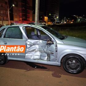 Vídeo mostra acidente grave entre moto e carro no Jardim Aclimação, em Maringá Foto 1 Fotos de Vídeo mostra acidente grave entre moto e carro no Jardim Aclimação, em Maringá