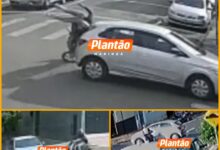Fotos de Motociclista fica ferido após carro avançar preferencial em Sarandi