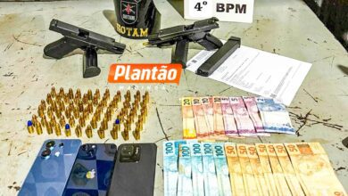 Fotos de Dois homens são presos com armas e munições no Jardim Alvorada, em Maringá