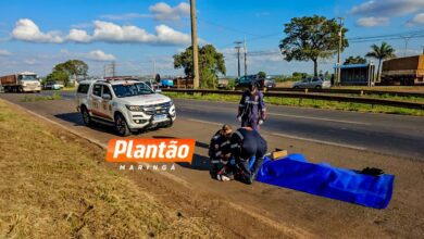 Fotos de Homem morre atropelado ao tentar atravessar a BR-376, em Maringá