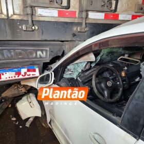 Fotos de Jovem de 20 anos fica gravemente ferido após colisão com carreta em Maringá