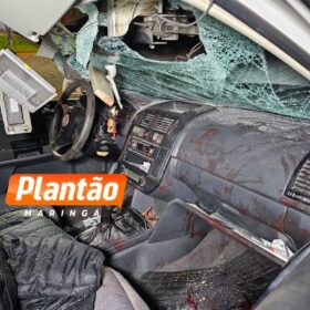 Fotos de Jovem de 20 anos fica gravemente ferido após colisão com carreta em Maringá