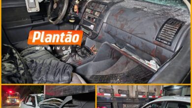 Fotos de Jovem de 20 anos fica gravemente ferido após colisão com carreta em Maringá
