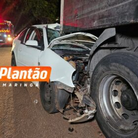 Fotos de Jovem de 20 anos fica gravemente ferido após colisão com carreta em Maringá
