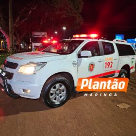 Fotos de Jovem de 20 anos fica gravemente ferido após colisão com carreta em Maringá