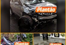 Fotos de Motociclista foge da polícia, causa grave acidente e é intubado em Maringá