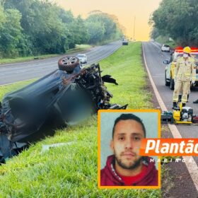 Motorista morre em capotamento na entrada de Floriano, em Maringá Foto 1 Fotos de Motorista morre em capotamento na entrada de Floriano, em Maringá