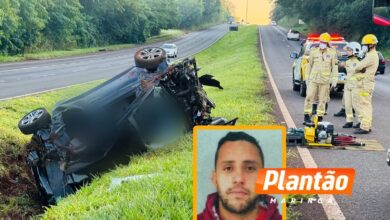 Fotos de Motorista morre em capotamento na entrada de Floriano, em Maringá