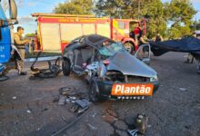 Fotos de Mulher e adolescente morrem após grave acidente no Contorno Sul em Maringá