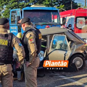 Fotos de Mulher e adolescente morrem após grave acidente no Contorno Sul em Maringá