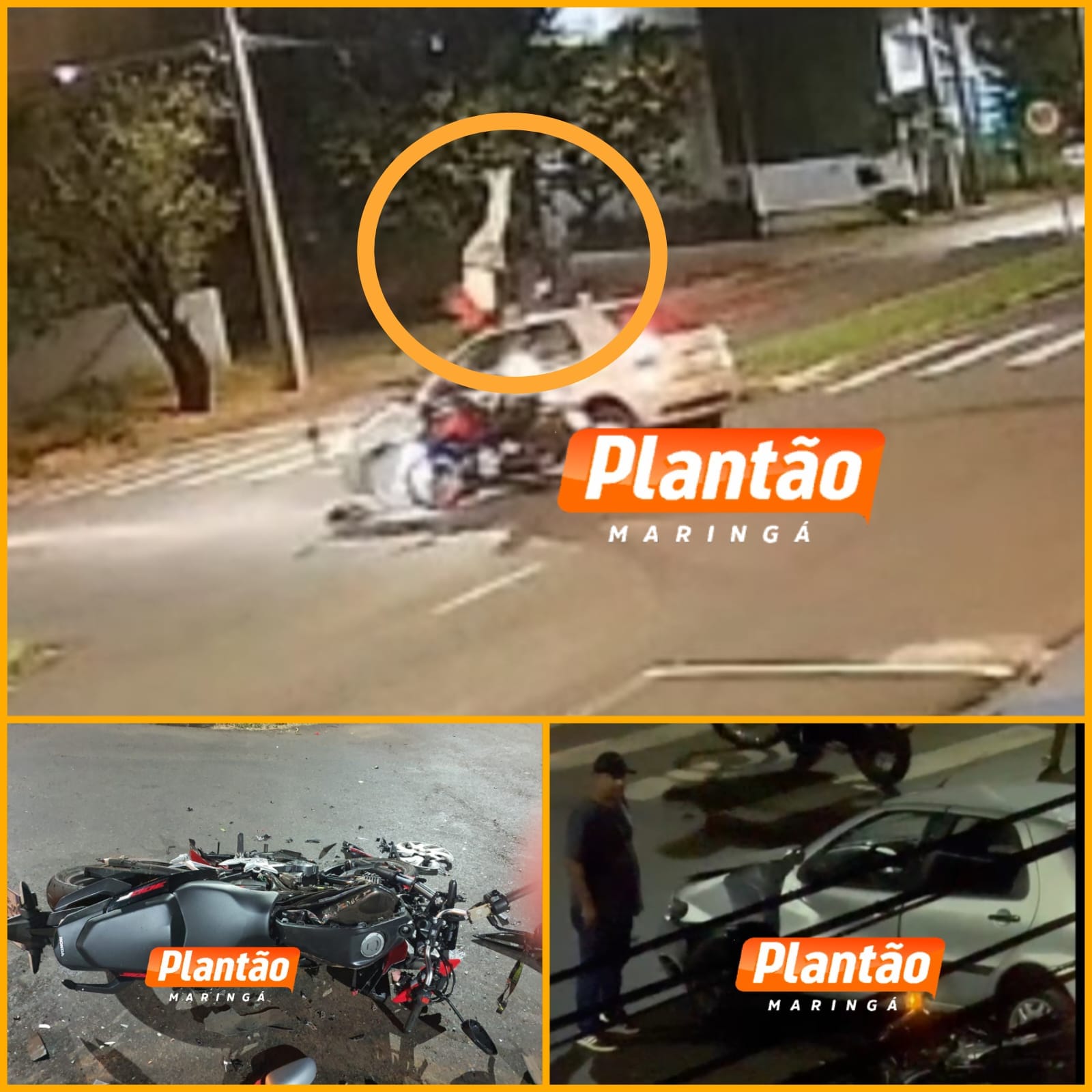Fotos de Polícia pede ajuda para identificar motorista que causou grave acidente em Maringá