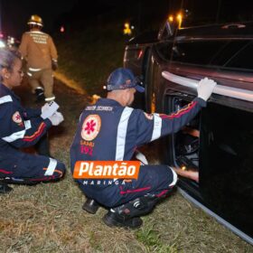 Repórteres presenciam capotamento na BR-376 em Maringá Foto 6 Fotos de Repórteres presenciam capotamento na BR-376 em Maringá