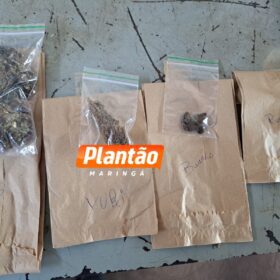 Fotos de Traficante é preso com maconha embalada com nomes dos clientes em Maringá