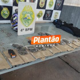 Fotos de Traficante é preso com maconha embalada com nomes dos clientes em Maringá
