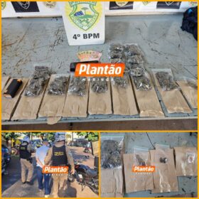 Fotos de Traficante é preso com maconha embalada com nomes dos clientes em Maringá