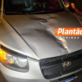 Vídeo mostra mulher de 40 anos sendo atropelada ao atravessar avenida em Maringá Foto 1 Fotos de Vídeo mostra mulher de 40 anos sendo atropelada ao atravessar avenida em Maringá