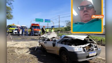 Fotos de Árvore cai sobre carro e mata motorista na PR-317, em Maringá