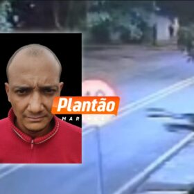 Fotos de Câmera de segurança flagra homicídio de homem com mandado de prisão em Maringá