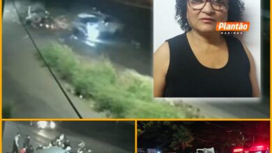 Fotos de Câmera registra acidente que matou idosa no Contorno Sul de Maringá
