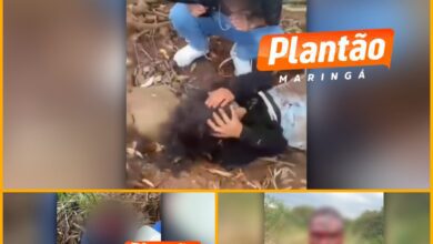 Fotos de Casal é intubado após ser espancado em suposto "tribunal do crime" em Maringá; um dos jovem foi salvo pela Polícia Militar