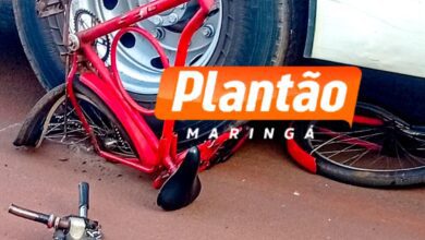 Fotos de Ciclista sobrevive após ter bicicleta esmagada por ônibus em Sarandi