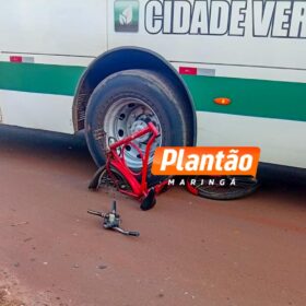 Ciclista sobrevive após ter bicicleta esmagada por ônibus em Sarandi Foto 1 Fotos de Ciclista sobrevive após ter bicicleta esmagada por ônibus em Sarandi