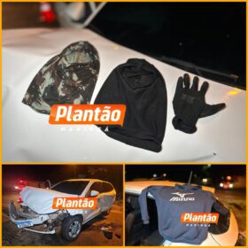 Criminosos que, possivelmente estariam a caminho de Sarandi praticar homicídio causam acidente em Maringá Foto 1 Fotos de Criminosos que, possivelmente estariam a caminho de Sarandi praticar homicídio causam acidente em Maringá