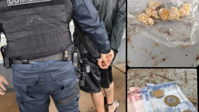 Fotos de Equipe CANIL de Maringá prende suspeito por tráfico no centro; tornozeleira estava desligada