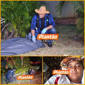 Fotos de Câmera de segurança flagra homicídio de homem com mandado de prisão em Maringá