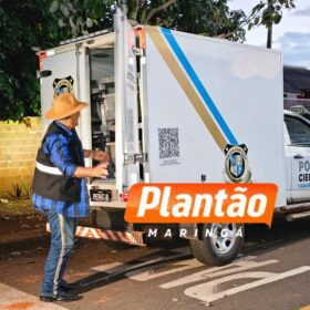 Fotos de Câmera de segurança flagra homicídio de homem com mandado de prisão em Maringá