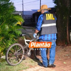 Fotos de Câmera de segurança flagra homicídio de homem com mandado de prisão em Maringá