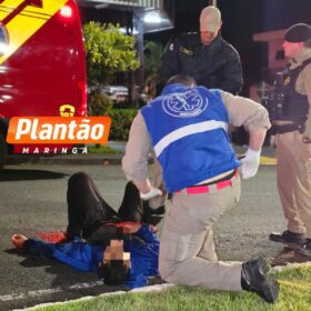 Fotos de Homem é baleado após atacar policiais durante abordagem em Maringá