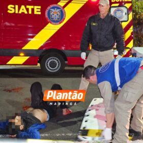 Fotos de Homem é baleado após atacar policiais durante abordagem em Maringá