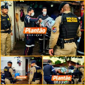 Fotos de Homem é baleado na frente da mãe após ter casa invadida em Maringá