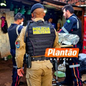 Fotos de Homem é baleado na frente da mãe após ter casa invadida em Maringá