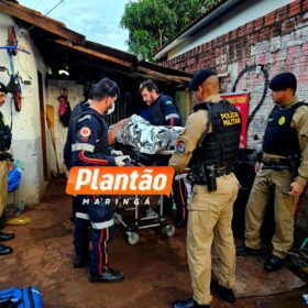 Fotos de Homem é baleado na frente da mãe após ter casa invadida em Maringá