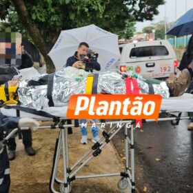 Homem sofre queda de telhado e é socorrido pelo SAMU em Maringá Foto 4 Fotos de Homem sofre queda de telhado e é socorrido pelo SAMU em Maringá