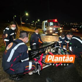 Homem sofre queda de viaduto e é socorrido com ferimentos grave em Maringá Foto 1 Fotos de Homem sofre queda de viaduto e é socorrido com ferimentos grave em Maringá