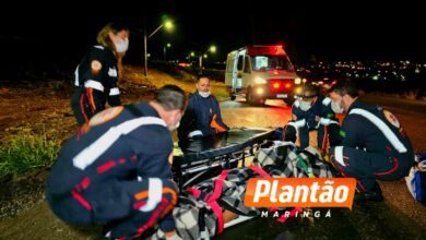 Fotos de Homem sofre queda de viaduto e é socorrido com ferimentos grave em Maringá