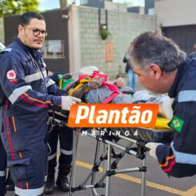 Fotos de Homem é atropelado por motocicleta e fica gravemente ferido em Maringá