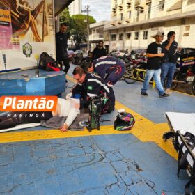 Fotos de Moça fica gravemente ferida após ser atingida por caminhão em Maringá