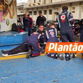 Fotos de Moça fica gravemente ferida após ser atingida por caminhão em Maringá