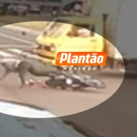 Fotos de Moça fica gravemente ferida após ser atingida por caminhão em Maringá
