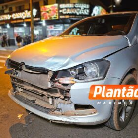 Fotos de Motoboy fica gravemente ferido após carro avançar preferencial em Maringá