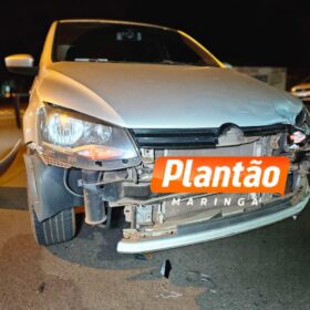 Fotos de Motoboy fica gravemente ferido após carro avançar preferencial em Maringá