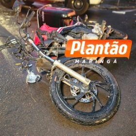 Motoboy sofre ferimentos gravíssimos após acidente em Maringá Foto 1 Fotos de Motoboy sofre ferimentos gravíssimos após acidente em Maringá