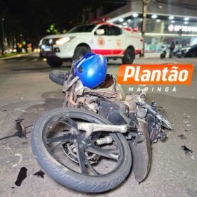 Fotos de Motociclista fica gravemente ferido após colisão no Novo Centro de Maringá