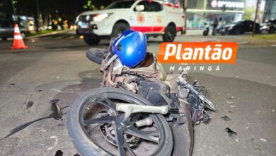 Fotos de Motociclista fica gravemente ferido após colisão no Novo Centro de Maringá