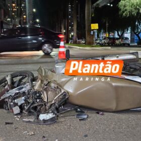 Fotos de Motociclista fica gravemente ferido após colisão no Novo Centro de Maringá