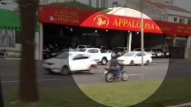 Fotos de Motociclista foge de abordagem da Semob na Avenida Colombo e é flagrado em vídeo na contramão